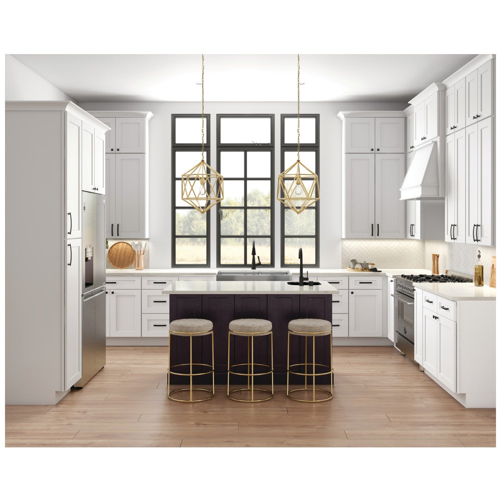 3" Center-to-Center Satin Nickel Square Hadly Cabinet Pull