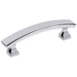 3" Center-to-Center Satin Nickel Square Hadly Cabinet Pull