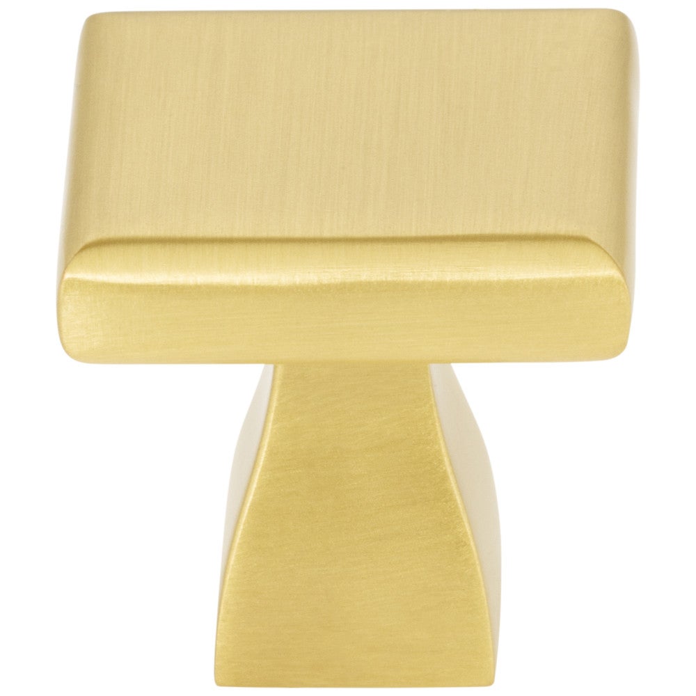 1" Overall Length Satin Nickel Square Hadly Cabinet Knob