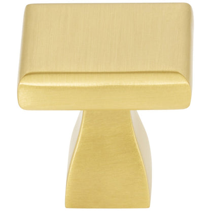 1" Overall Length Satin Nickel Square Hadly Cabinet Knob