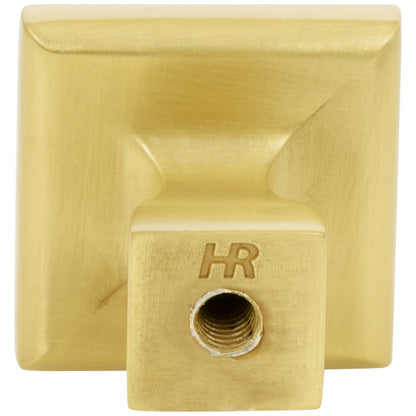 1" Overall Length Satin Nickel Square Hadly Cabinet Knob