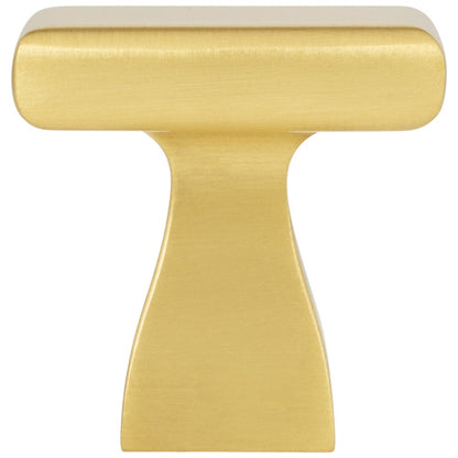 1" Overall Length Satin Nickel Square Hadly Cabinet Knob