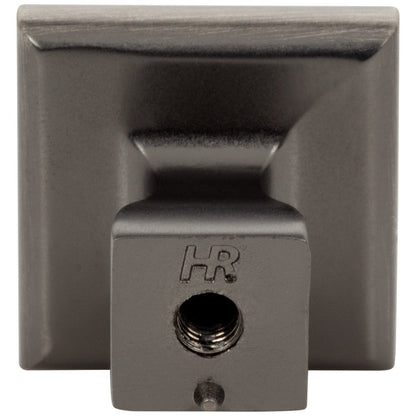 1" Overall Length Satin Nickel Square Hadly Cabinet Knob