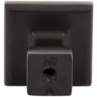 1" Overall Length Satin Nickel Square Hadly Cabinet Knob