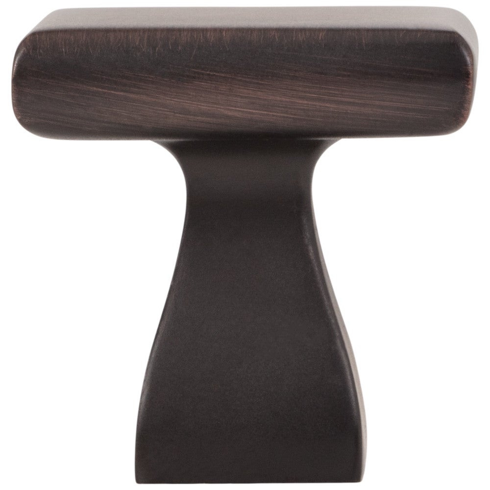 1" Overall Length Satin Nickel Square Hadly Cabinet Knob