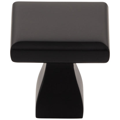 1" Overall Length Satin Nickel Square Hadly Cabinet Knob