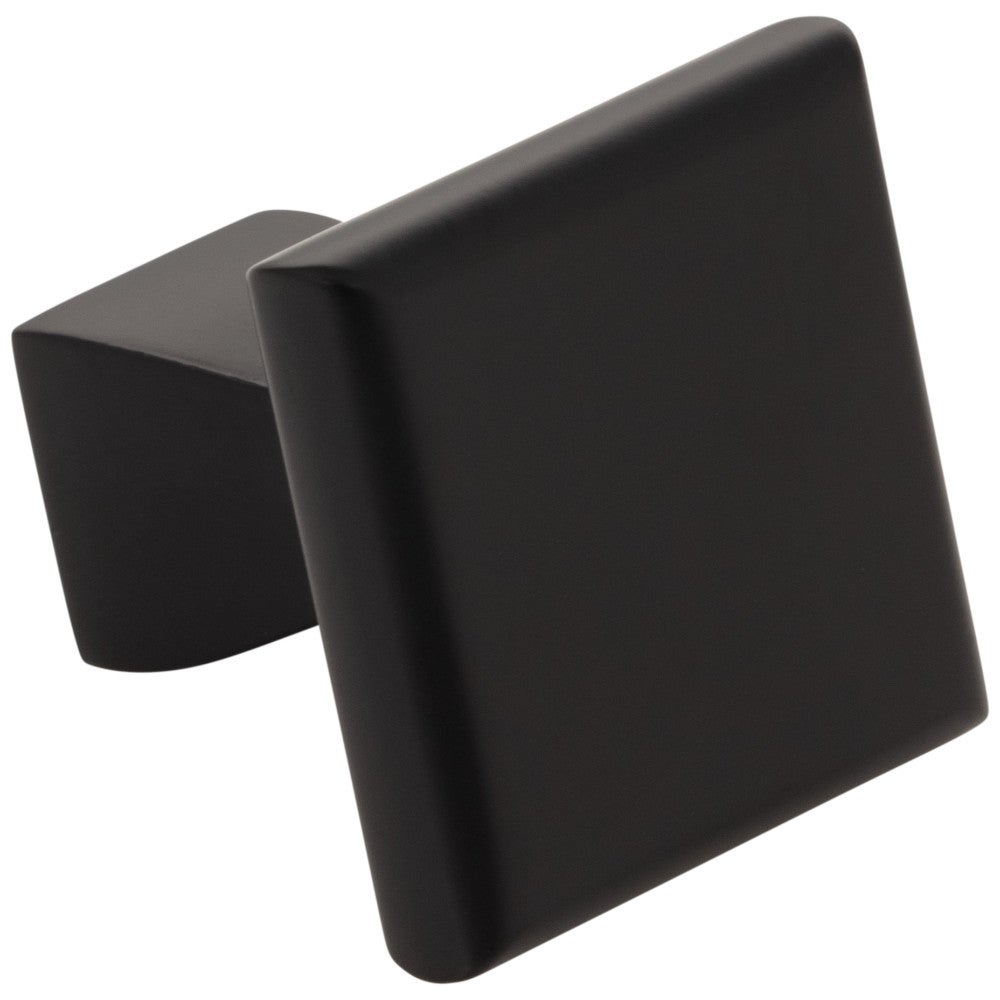 1" Overall Length Satin Nickel Square Hadly Cabinet Knob