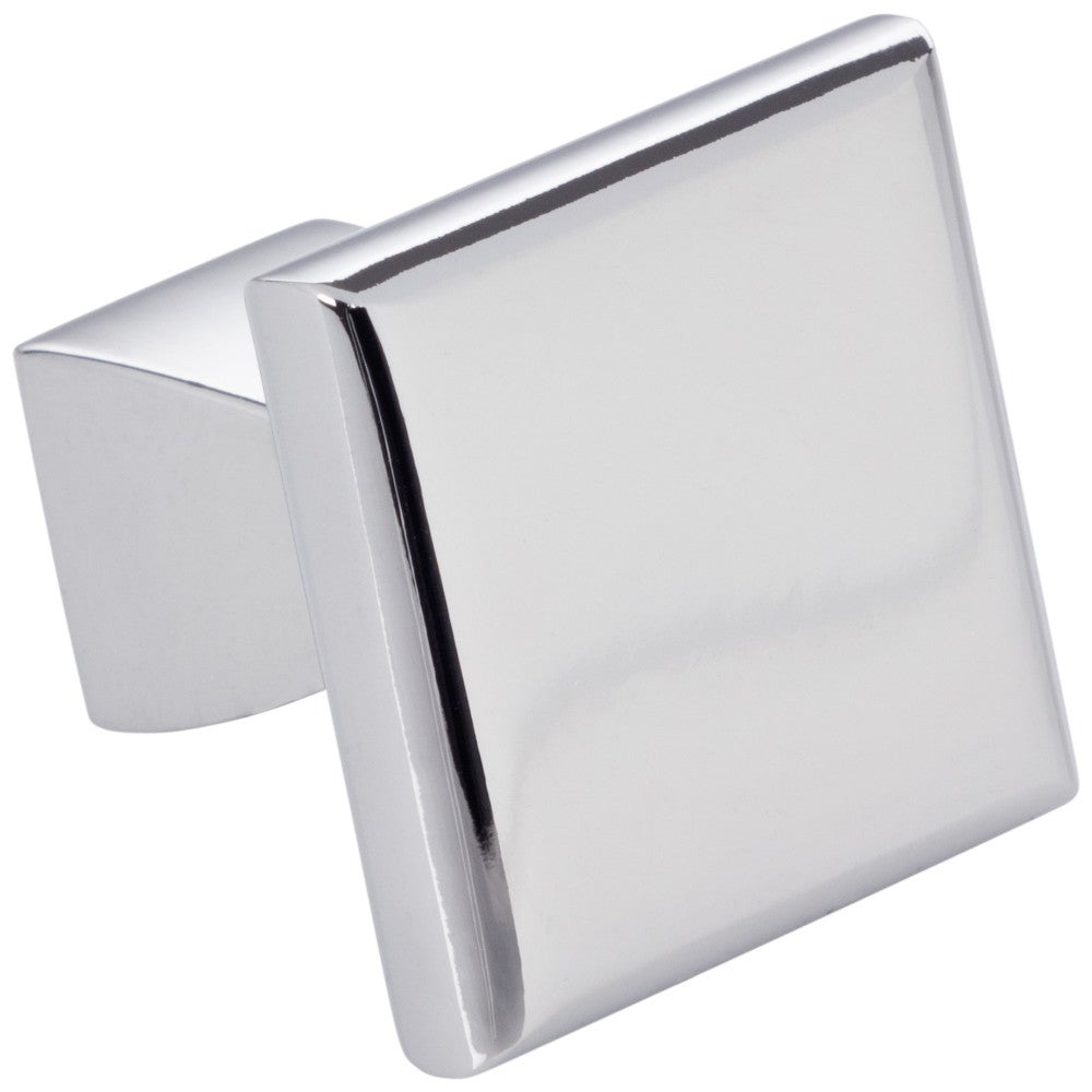 1" Overall Length Satin Nickel Square Hadly Cabinet Knob