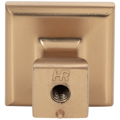 1" Overall Length Satin Nickel Square Hadly Cabinet Knob