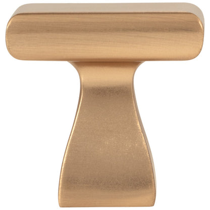 1" Overall Length Satin Nickel Square Hadly Cabinet Knob