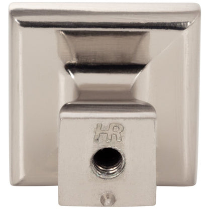 1" Overall Length Satin Nickel Square Hadly Cabinet Knob