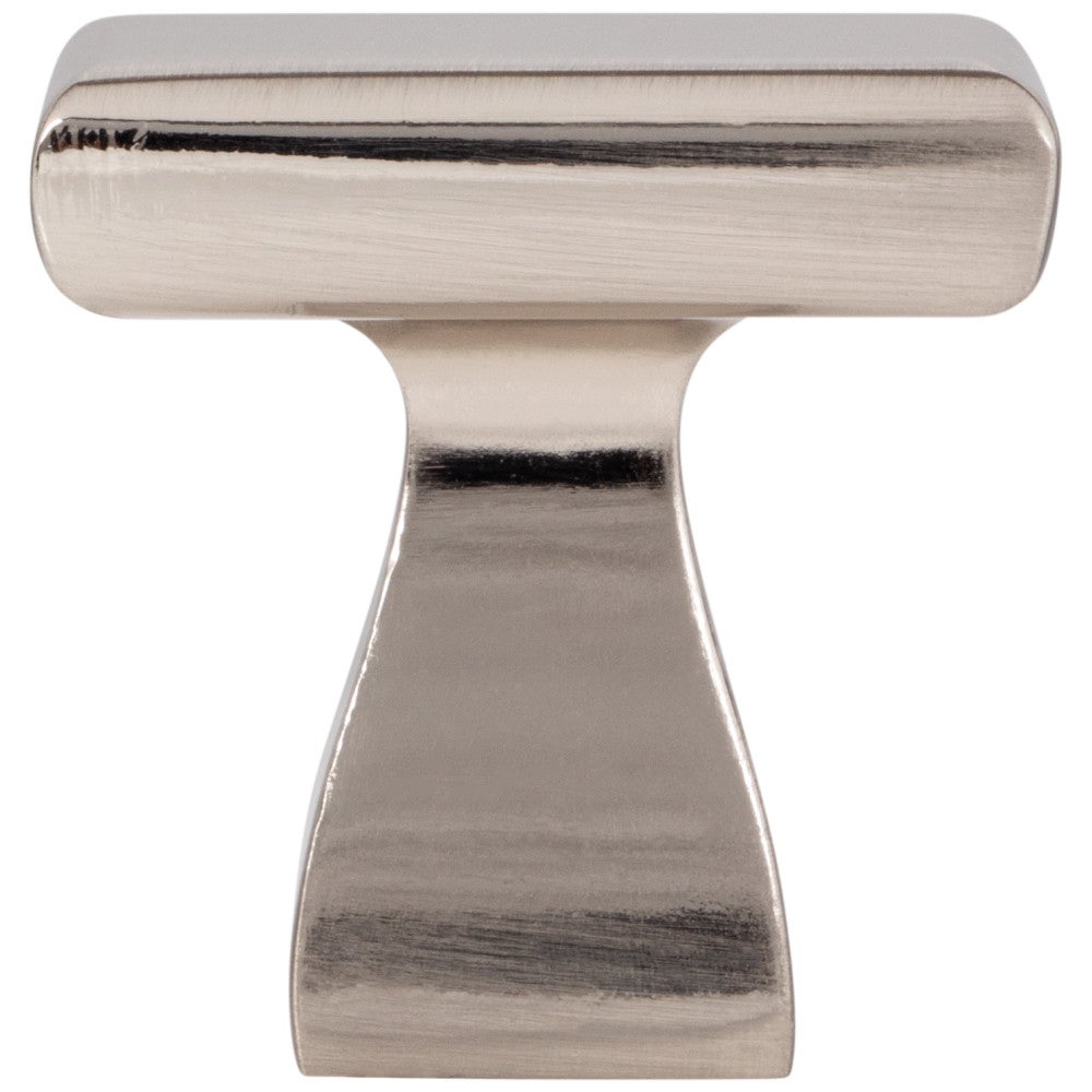 1" Overall Length Satin Nickel Square Hadly Cabinet Knob