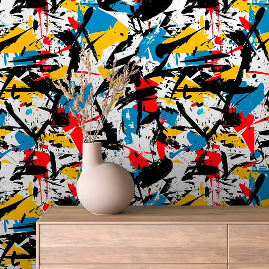 Urban Expressionist Splash Wallpaper