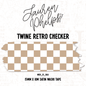 Twine Retro Checker 15mm washi