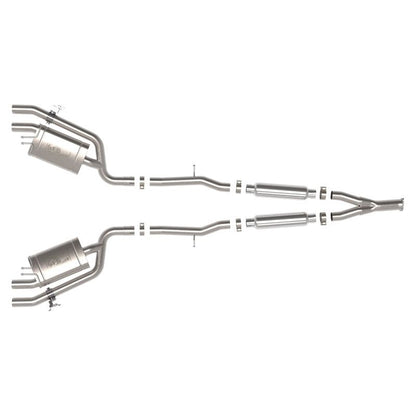 aFe 22-23 Kia Stinger L4-2.5L Turbo Gemini XV 3in to Dual 2-1/2in Cat-Back Exhaust System w/ Cut-Out