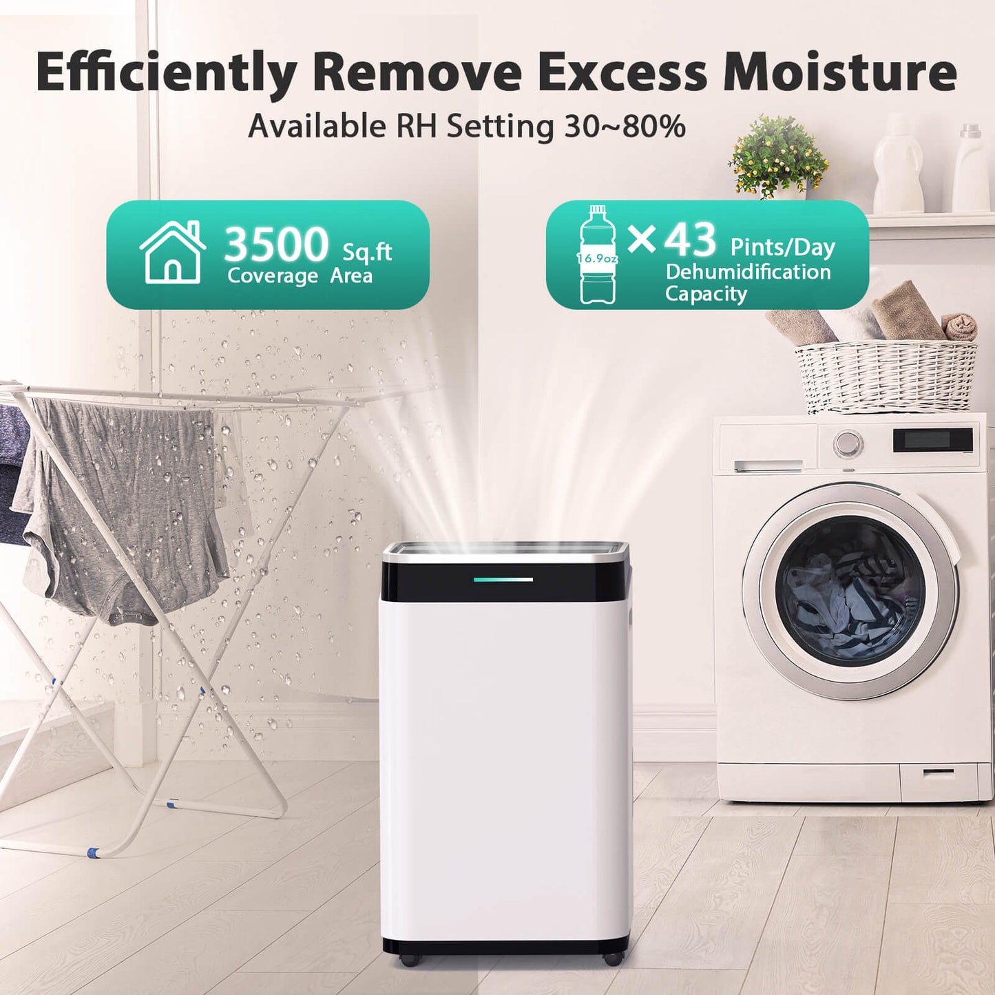 45 Pints Dehumidifier D4220B