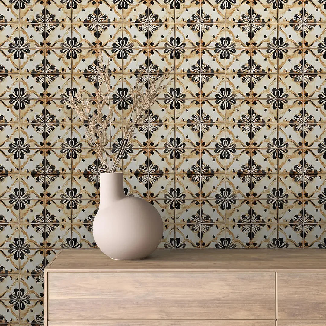 Ochre Bloom Heritage Tile