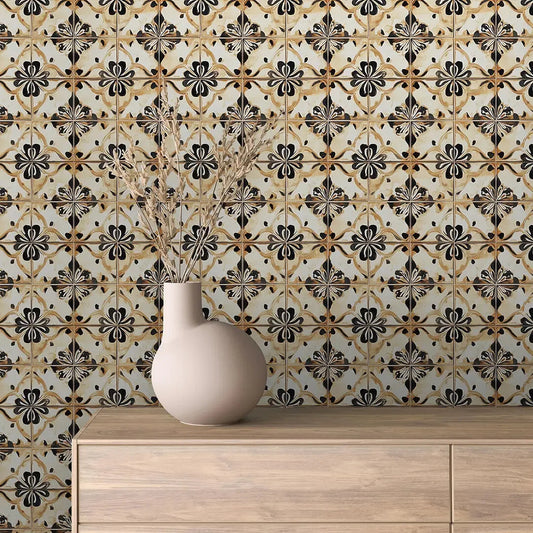 Ochre Bloom Heritage Tile