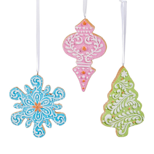 4.75" Gingerbread Cookie Ornament - SET OF 3