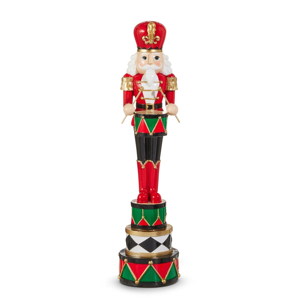 Christmas Carousel Collection - 18" Red, White and Green Nutcracker