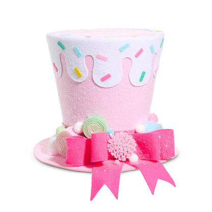 Santa's Sweet Shoppe Collection - 11" Pink Sprinkles Top Hat