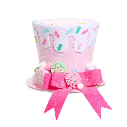 Santa's Sweet Shoppe Collection - 8.5" Pink Sprinkles Top Hat