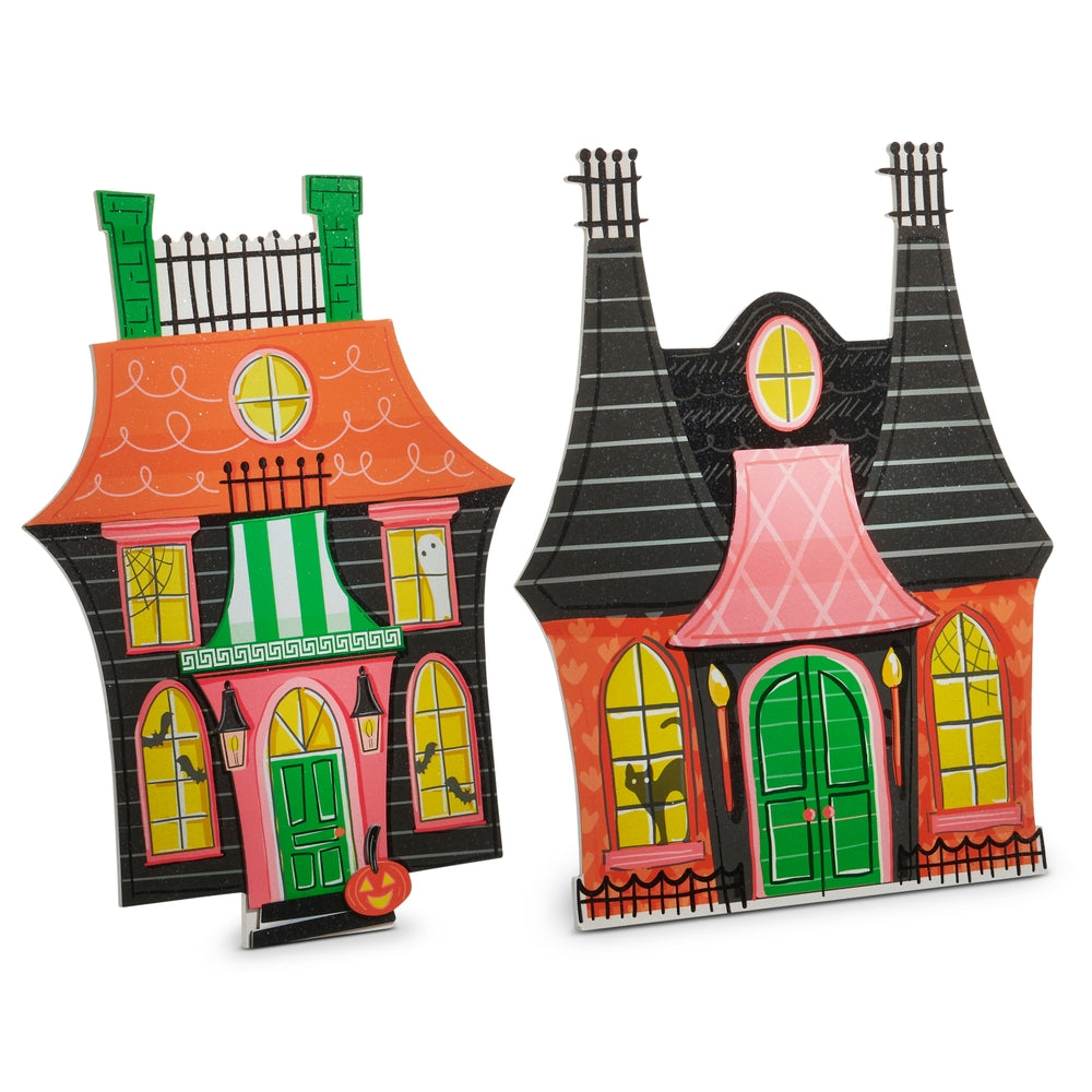 Halloween Carnival - 20" Haunted Mansion Cut Out Sign - SET OF 2