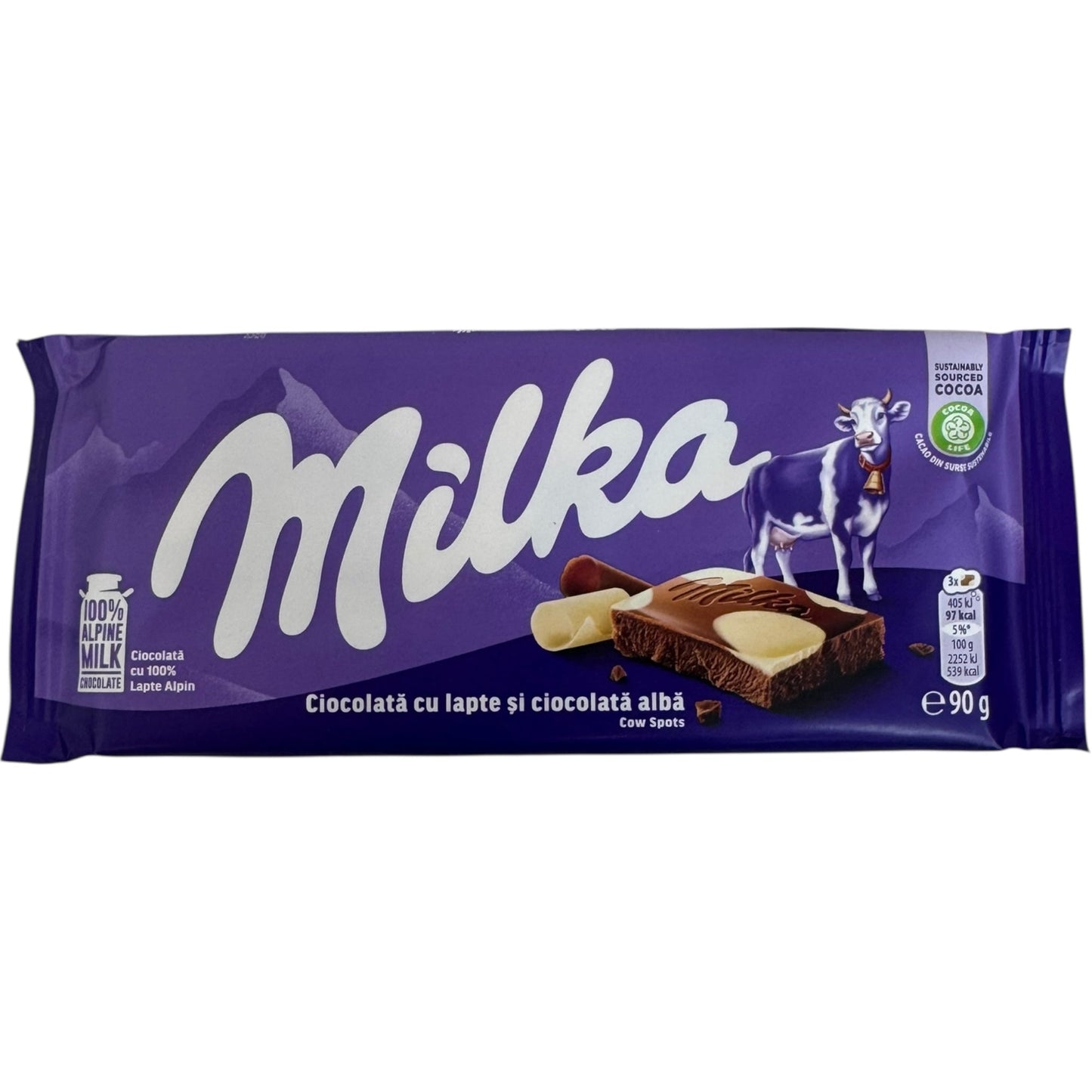 Mika Happy Cow Spot Milk Chocolate Snacks Bar - Delightful Creamy Treat for Chocolate Lovers