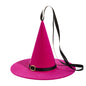 Halloween Carnival - 10" PINK FLOCKED WITCH HAT