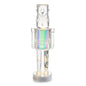 14.5" Lighted Colorful Glitter Transparent Nutcracker