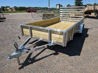 Silver Ox 7x12 Single Axle 3 Board "Woody" Aluminum Utility Trailer