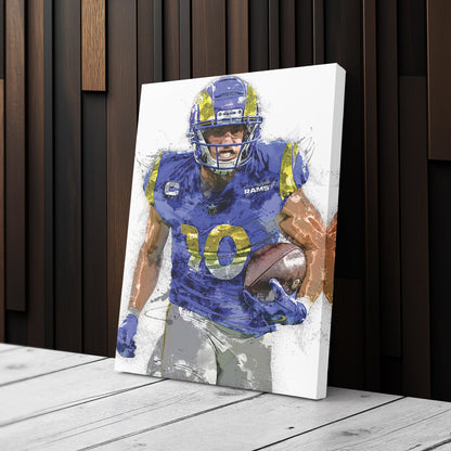 Cooper Kupp Canvas Art – Los Angeles Rams Wall Decor