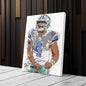 Dak Prescott Canvas Art – Dallas Cowboys Wall Decor