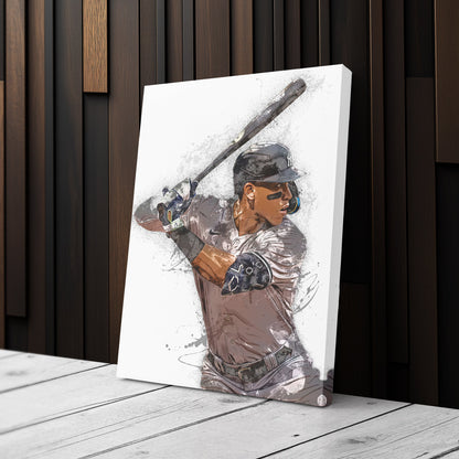 Aaron Judge Canvas Art - New York Yankees Wall Decor