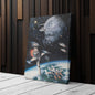 Death Star, Star Destroyer, Battle, TIE Interceptor Canvas Wall Art Decor - Star Wars Epic Art