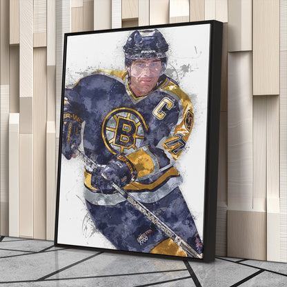 Ray Bourque Canvas Art – Boston Bruins Wall Decor