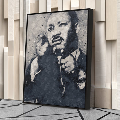 Martin Luther King Jr. Art – Civil Rights Geometric Wall Decor