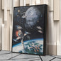 Death Star, Star Destroyer, Battle, TIE Interceptor Canvas Wall Art Decor - Star Wars Epic Art