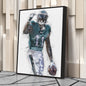 A.J. Brown Canvas Art - Philadelphia Eagles Wall Decor