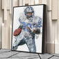 Barry Sanders Canvas Art – Detroit Lions Wall Decor