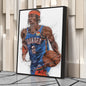 Shai Gilgeous-Alexander Canvas Art – Thunder SGA Wall Decor