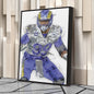 Aaron Donald Canvas Art – Los Angeles Rams Wall Decor