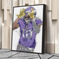 Justin Jefferson Canvas Art – Minnesota Vikings Wall Decor