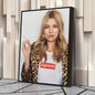 Kate Moss Canvas – Fashion Icon Wall Art  Decor
