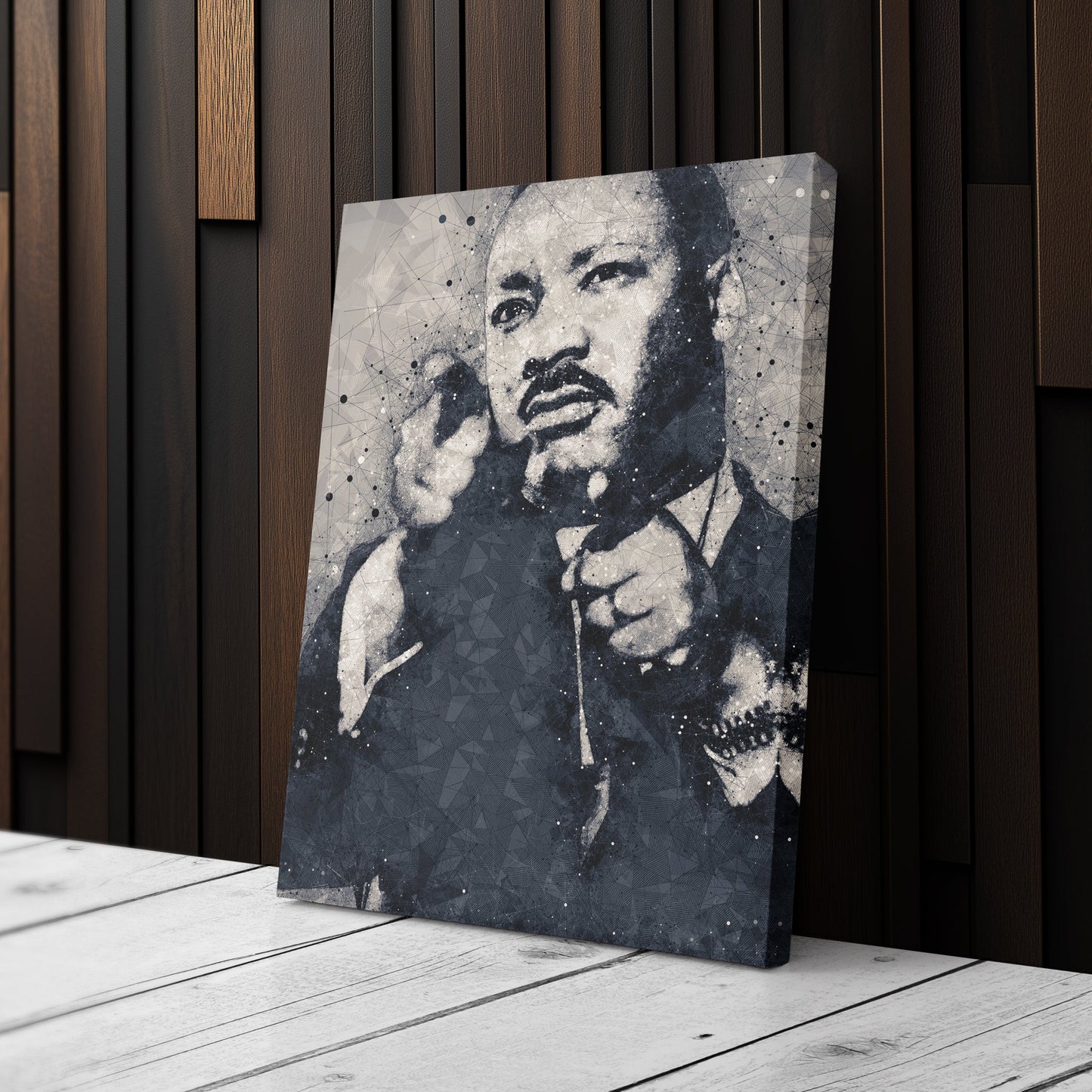 Martin Luther King Jr. Art – Civil Rights Geometric Wall Decor