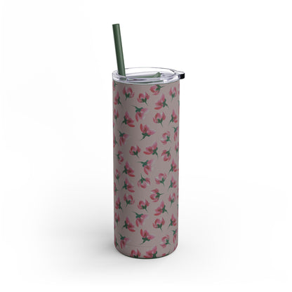 Customizable: Floral Pattern Tumbler, Personalized Gift for Coffee Lovers, Travel Mug for Women, Insulated Drinkware, Trendy Water Bottle