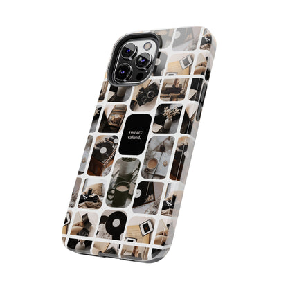 Retro Collage Phone Case - You Are Valued, Durable Protection for Your Device, Thoughtful Gift for Friends & Family, Perfect for Any [...]