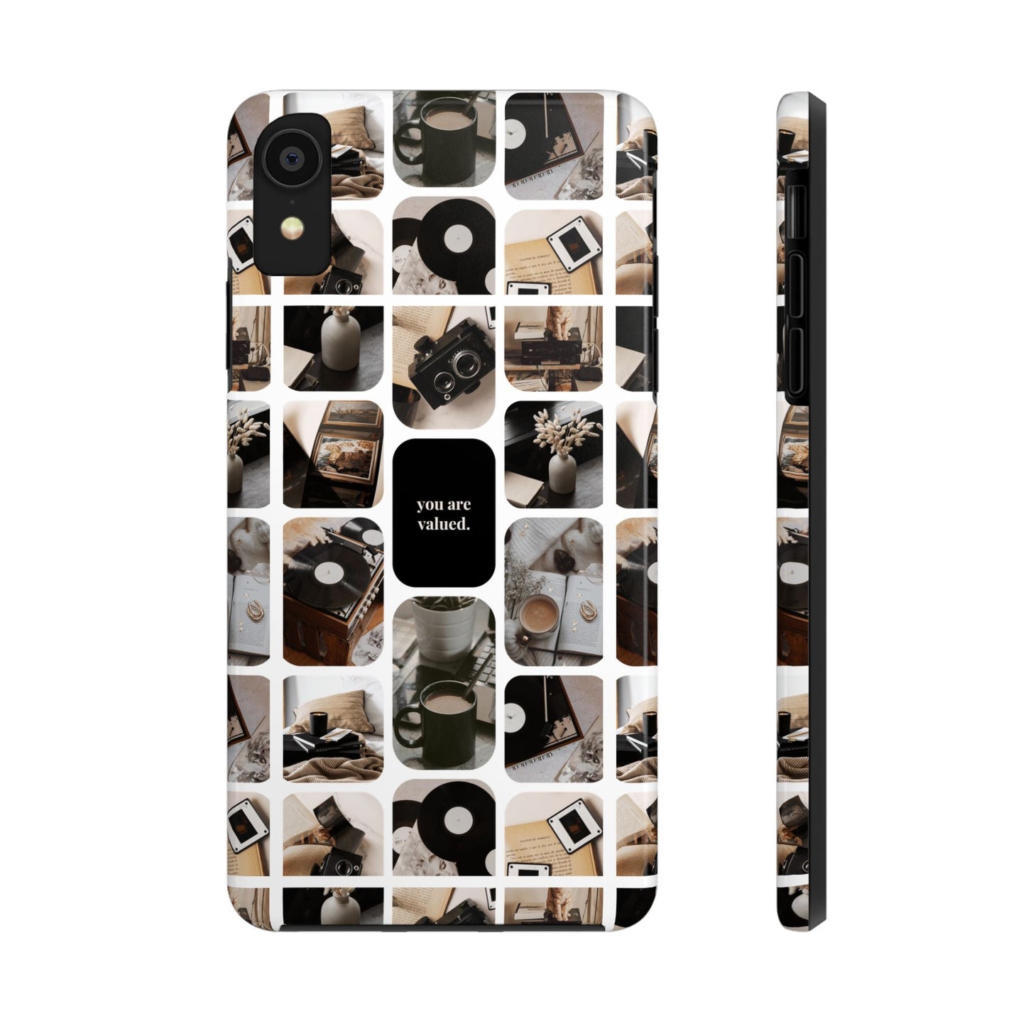 Retro Collage Phone Case - You Are Valued, Durable Protection for Your Device, Thoughtful Gift for Friends & Family, Perfect for Any [...]