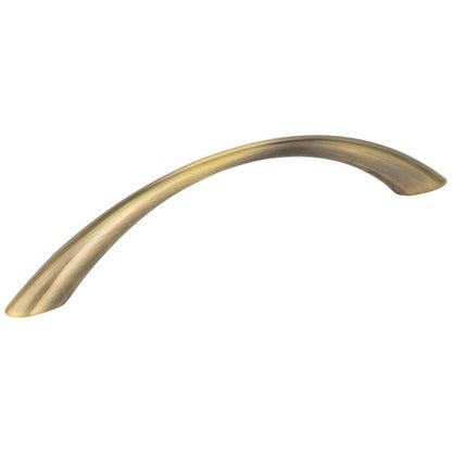 128 mm Brushed Antique Brass Arched Kingsport Cabinet Pull