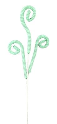 Gingham Curly Spray Green